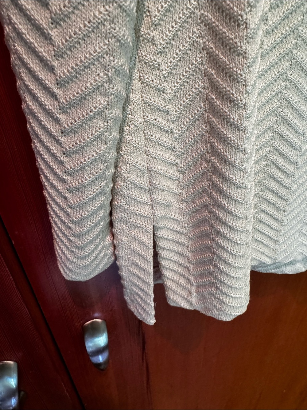 St. John Cream Chevron Knit Blazer